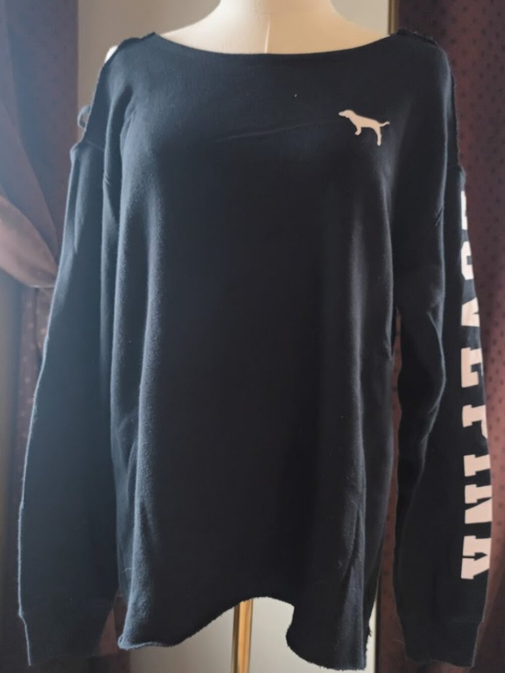 PINK Open Shoulder Sweater